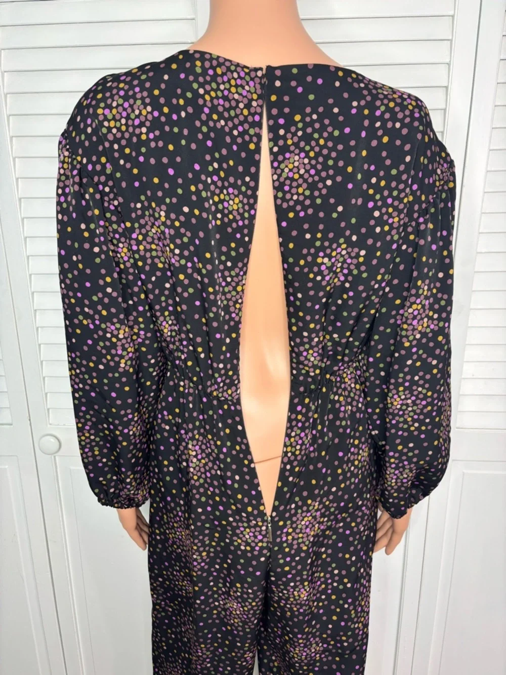 KATE SPADE Disco Dots Cropped Jumpsuit Size 4